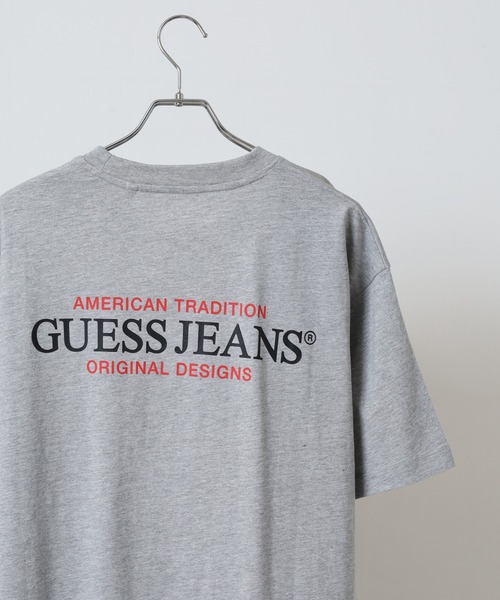 GUESS JEANS(ゲスジーンズ)の「GUESS JEANS GJ SS CN OS AMERICAN TRAD TEE ゲス オーバーサイズ・アメリカン・トラディション・Tシャツ(Tシャツ/カットソー・メンズ・ネイビー/オフホワイト/グレー・XL/L/M)」の3枚目の写真