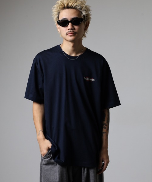 GUESS JEANS(ゲスジーンズ)の「GUESS JEANS GJ SS CN OS AMERICAN TRAD TEE ゲス オーバーサイズ・アメリカン・トラディション・Tシャツ(Tシャツ/カットソー・メンズ・ネイビー/オフホワイト/グレー・XL/L/M)」の21枚目の写真