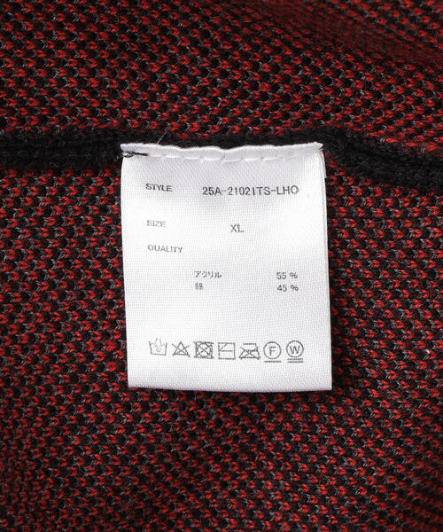 DANKE SCHON(ダンケシェーン)の「【WEB&DEPOT限定】DankeSchon/ダンケシェーン/W Jacquard CAT KNIT(ニット/セーター・レディース・レッド/チャコールグレー/グレー・L/M/XL)」の7枚目の写真