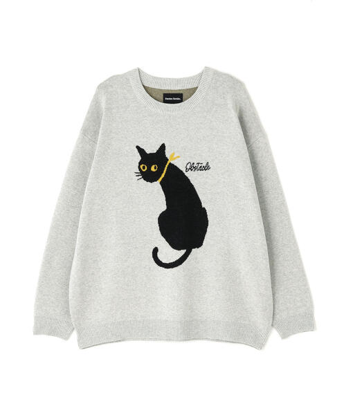 DANKE SCHON(ダンケシェーン)の「【WEB&DEPOT限定】DankeSchon/ダンケシェーン/W Jacquard CAT KNIT(ニット/セーター・レディース・レッド/チャコールグレー/グレー・L/M/XL)」の19枚目の写真