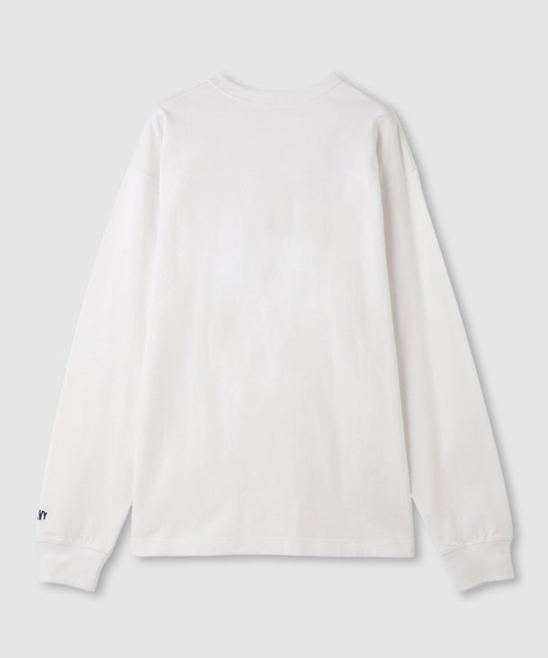 NAVY(ネイビー)の「NAVY リラックスFITヘビーウェイトロングTシャツ(Tシャツ/カットソー・メンズ・ネイビー×ホワイト/ホワイト/ブラック/ベージュ/ブルー・M/S/XL/L)」の6枚目の写真