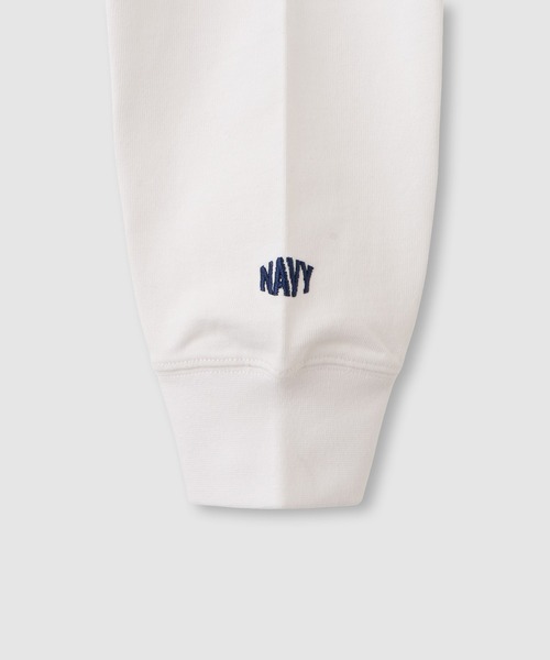NAVY(ネイビー)の「NAVY リラックスFITヘビーウェイトロングTシャツ(Tシャツ/カットソー・メンズ・ネイビー×ホワイト/ホワイト/ブラック/ベージュ/ブルー・M/S/XL/L)」の7枚目の写真