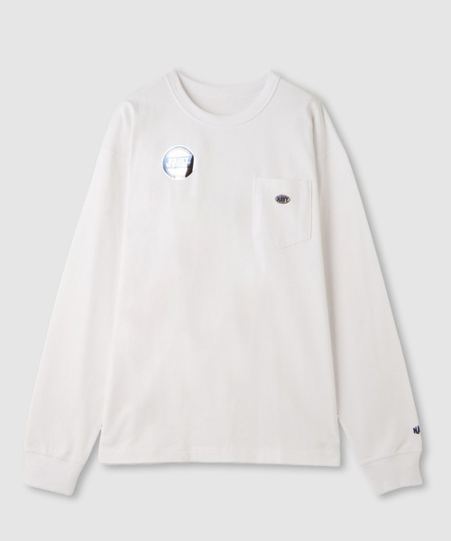 NAVY(ネイビー)の「NAVY リラックスFITヘビーウェイトロングTシャツ(Tシャツ/カットソー・メンズ・ネイビー×ホワイト/ホワイト/ブラック/ベージュ/ブルー・M/S/XL/L)」の21枚目の写真