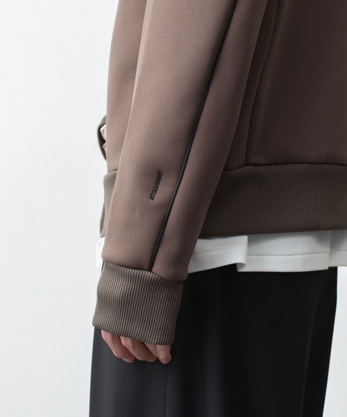 ATTACHMENT（アタッチメント）の「PE ストレッチ ダブルニット トラックジャケット / PE STRETCH DOUBLE KNIT TRACK JKT（ブルゾン・メンズ・ダークカーキ/ライトグレー/ブラック・4/3/1/2）」の16枚目の写真