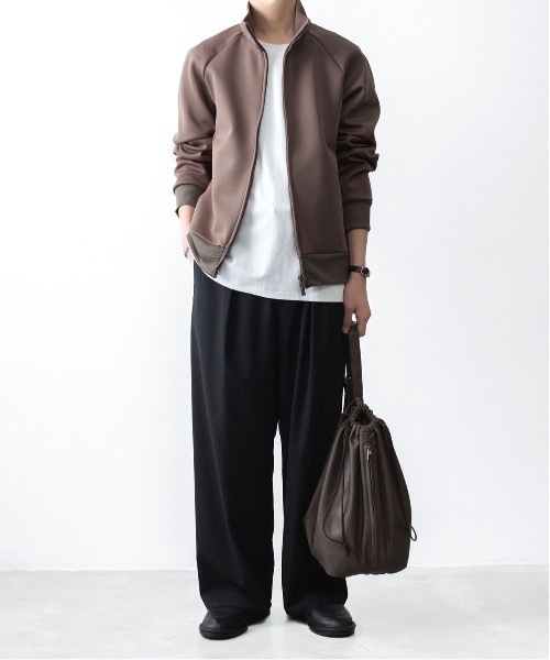 ATTACHMENT（アタッチメント）の「PE ストレッチ ダブルニット トラックジャケット / PE STRETCH DOUBLE KNIT TRACK JKT（ブルゾン・メンズ・ダークカーキ/ライトグレー/ブラック・4/3/1/2）」の18枚目の写真