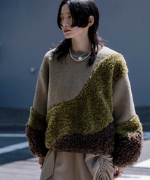 MARECHAL TERRE | ボアコンビネーショントップス(その他トップス)