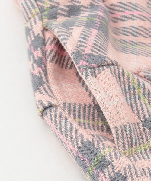 KP（ケーピー）の「Wジャカードチェック スカパン（その他パンツ・キッズ・ネイビー/ピンク・90cm/100cm/110cm/120cm/130cm/140cm/150cm）」の5枚目の写真