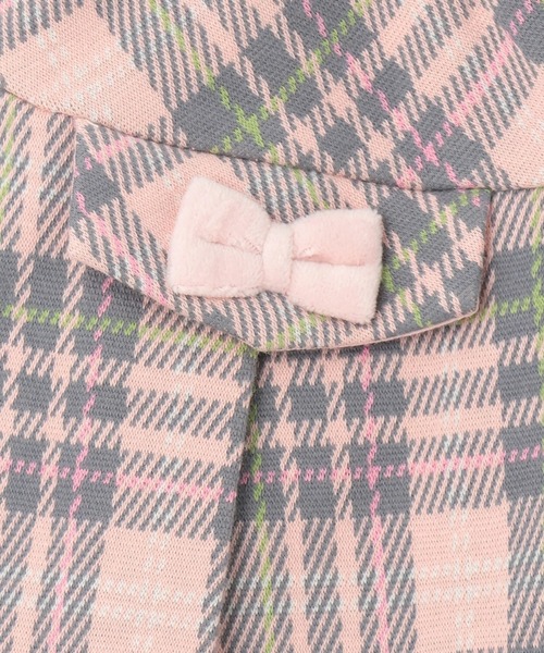 KP（ケーピー）の「Wジャカードチェック スカパン（その他パンツ・キッズ・ネイビー/ピンク・90cm/100cm/110cm/120cm/130cm/140cm/150cm）」の6枚目の写真