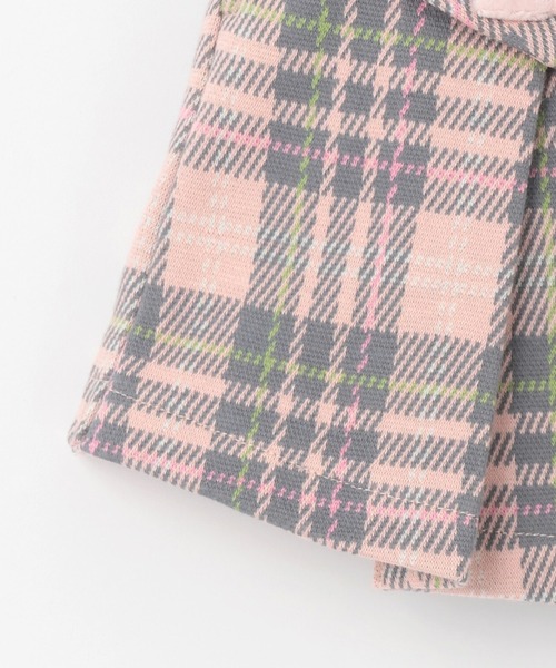 KP（ケーピー）の「Wジャカードチェック スカパン（その他パンツ・キッズ・ネイビー/ピンク・90cm/100cm/110cm/120cm/130cm/140cm/150cm）」の7枚目の写真