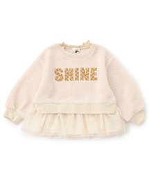 Seraph | 【ジュニア対応】チュール付き刺繍ボアトレーナー(スウェット)