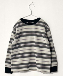 セール】ZI-ON｜ジーオンのスウェット（グレー/灰色系・ボーダー柄