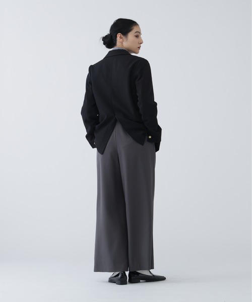 NAVYNAVY（ネイビーネイビー）の「【NAVYNAVY】【365ユーティリティー】丸めて持ち運べる忍ばせストレッチギャバテーラードジャケット（テーラードジャケット・レディース・ネイビー/ブラック・SMALL/MEDIUM）」の22枚目の写真