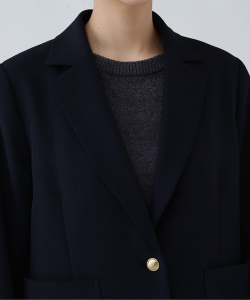 NAVYNAVY（ネイビーネイビー）の「【NAVYNAVY】【365ユーティリティー】丸めて持ち運べる忍ばせストレッチギャバテーラードジャケット（テーラードジャケット・レディース・ネイビー/ブラック・SMALL/MEDIUM）」の20枚目の写真