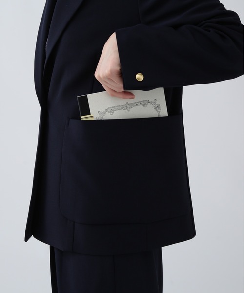 NAVYNAVY（ネイビーネイビー）の「【NAVYNAVY】【365ユーティリティー】丸めて持ち運べる忍ばせストレッチギャバテーラードジャケット（テーラードジャケット・レディース・ネイビー/ブラック・SMALL/MEDIUM）」の11枚目の写真