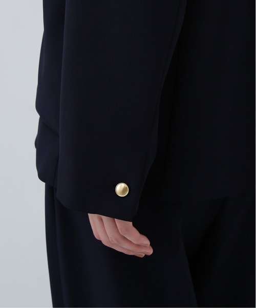 NAVYNAVY（ネイビーネイビー）の「【NAVYNAVY】【365ユーティリティー】丸めて持ち運べる忍ばせストレッチギャバテーラードジャケット（テーラードジャケット・レディース・ネイビー/ブラック・SMALL/MEDIUM）」の12枚目の写真