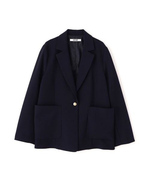 NAVYNAVY（ネイビーネイビー）の「【NAVYNAVY】【365ユーティリティー】丸めて持ち運べる忍ばせストレッチギャバテーラードジャケット（テーラードジャケット・レディース・ネイビー/ブラック・SMALL/MEDIUM）」の5枚目の写真