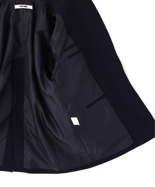 NAVYNAVY（ネイビーネイビー）の「【NAVYNAVY】【365ユーティリティー】丸めて持ち運べる忍ばせストレッチギャバテーラードジャケット（テーラードジャケット・レディース・ネイビー/ブラック・SMALL/MEDIUM）」の7枚目の写真