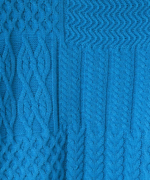 LOWRYS FARM（ローリーズファーム）の「【LFM(U)】クレイジーケーブルニットプルオーバー　 606149（ニット/セーター・メンズ・ブルー/ホワイト/ネイビー・MEDIUM/LARGE）」の10枚目の写真