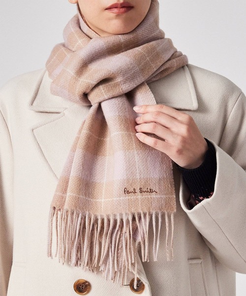 ウィメンズ オンブレ リバーシブル チェック マフラー / 255653 CAWW