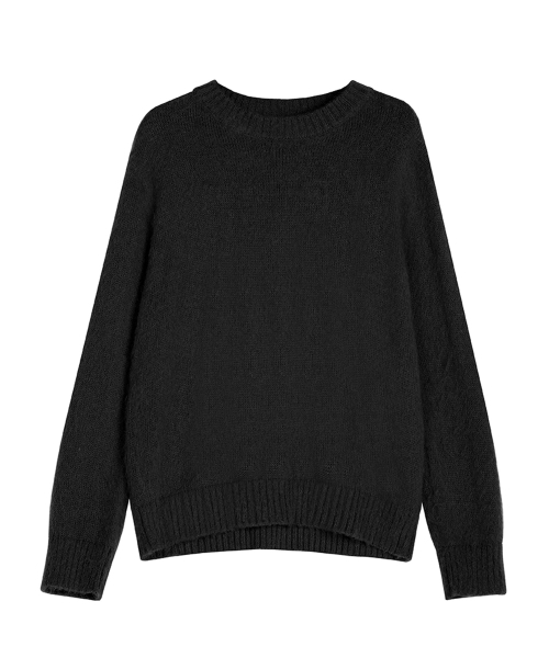 AVANDRESS(アバンドレス )の「Round Angora Knit - 6 COL(ニット/セーター・レディース・エメラルドブルー/ブラック/パープル/杢グレー/Mustard・1/2)」の13枚目の写真