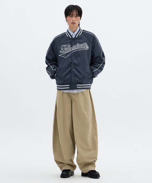 F.ILLUMINATE(フィルミネイト)の「カーブドロゴバスティジャケット-ネイビー(スタジャン・レディース・その他・MEDIUM/LARGE/SMALL)」の4枚目の写真