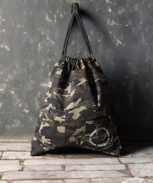 #MEMORY（メモリー）の「【MEMORY】迷彩 レオパード 総柄 ナップサック / Camouflage Leopard Print All-Over Pattern Drawstring Bag（バックパック/リュック）」