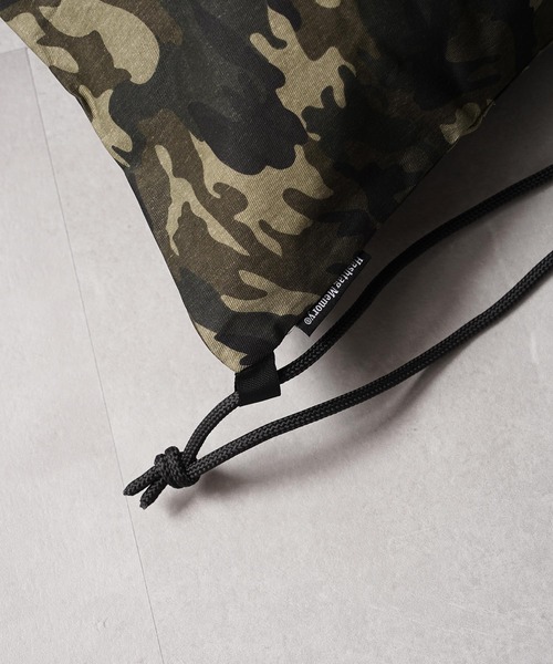 MEMORY】迷彩 レオパード 総柄 ナップサック / Camouflage Leopard