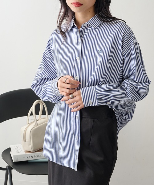 セール】【ARNIE】9952592 ブロード長袖レギュラーカラーシャツ