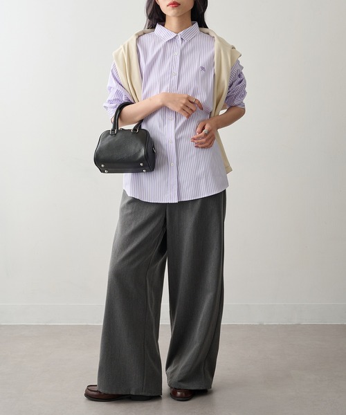 Arnie Arnold Palmer(アーニーアーノルドパーマー)の「【ARNIE】9952592 ブロード長袖レギュラーカラーシャツ(シャツ/ブラウス・レディース・ブルー/ラベンダー・M/L/LL)」の16枚目の写真