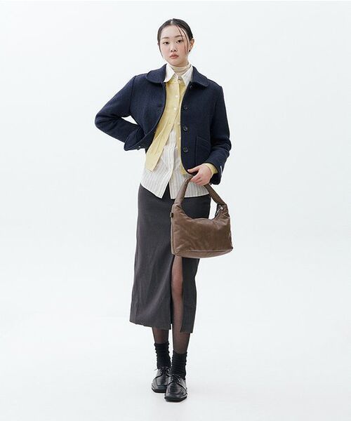 MUSINSA STANDARD WOMAN（ムシンサスタンダードウーマン）の「ウィメンズテンセルスリムタートルネックTシャツ[バタークリーム]（Tシャツ/カットソー・レディース・その他・SMALL/MEDIUM/LARGE/X-LARGE/X-SMALL）」の2枚目の写真