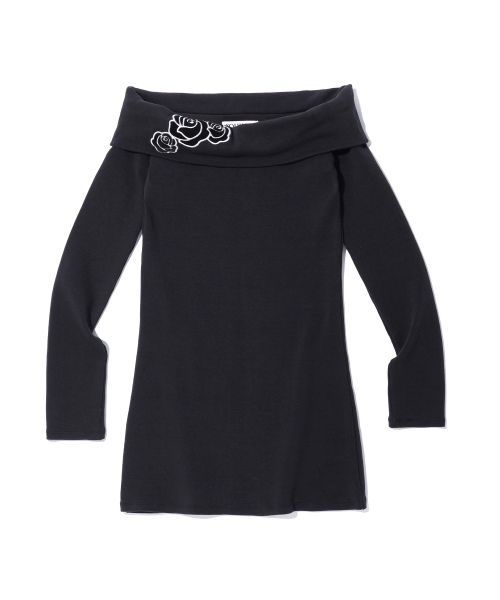 YOUHEE（ユヒ）の「FLOWER POINT OFF SHOULDER DRESS BLACK（ワンピース・レディース・その他・FREE）」の2枚目の写真