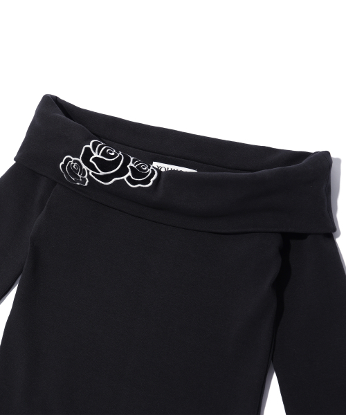 YOUHEE（ユヒ）の「FLOWER POINT OFF SHOULDER DRESS BLACK（ワンピース・レディース・その他・FREE）」の5枚目の写真