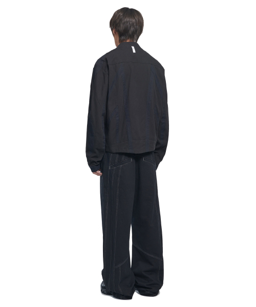 NOMANUAL(NOMANUAL)の「TILTED SIDE LINE PANTS - WASHED BLACK(その他パンツ・レディース・その他・SMALL/MEDIUM/LARGE)」の5枚目の写真