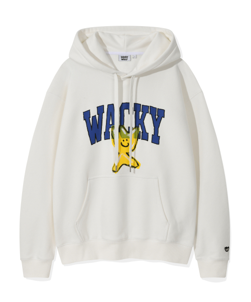 Wacky WiLLy（ワッキーウィリー）の「ビッグキキワンポイントフードホワイト（パーカー・レディース・その他・SMALL/X-LARGE/MEDIUM/LARGE）」の2枚目の写真