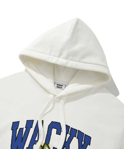 Wacky WiLLy（ワッキーウィリー）の「ビッグキキワンポイントフードホワイト（パーカー・レディース・その他・SMALL/X-LARGE/MEDIUM/LARGE）」の4枚目の写真