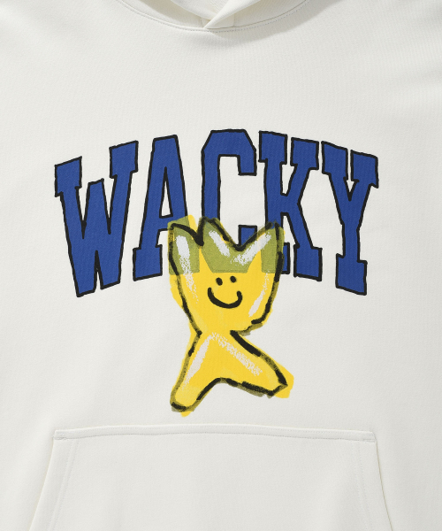 Wacky WiLLy（ワッキーウィリー）の「ビッグキキワンポイントフードホワイト（パーカー・レディース・その他・SMALL/X-LARGE/MEDIUM/LARGE）」の5枚目の写真