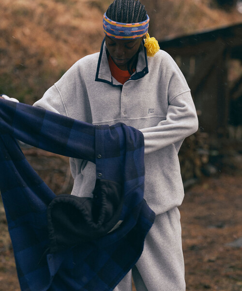 Sayo SEDAN ALL-PURPOSE | Fleece Snap Pullover MEN（Tシャツ/カットソー