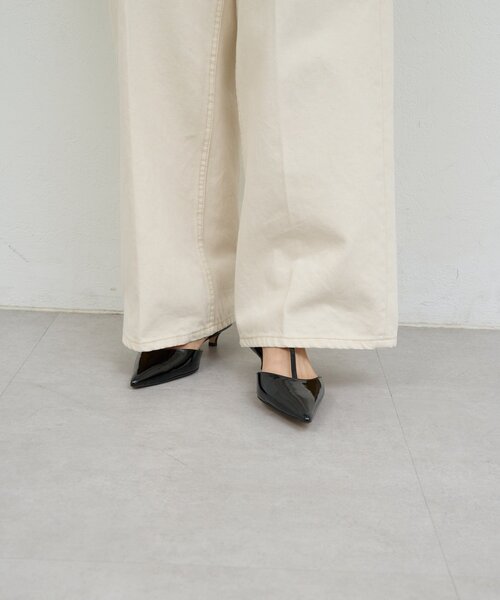 GALLARDAGALANTE（ガリャルダガランテ）の「【オケージョン対応】【2.718】Tストラップパンプス（パンプス・レディース・ブラック/ボルドー・38/36/37）」の4枚目の写真