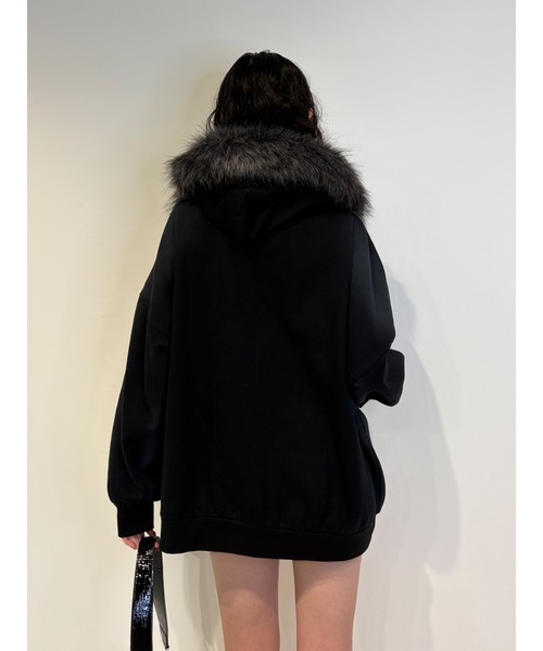 jouetie(ジュエティ)の「ファードッキングルーズフーディー(パーカー・レディース・グレー/ブラック・MEDIUM)」の21枚目の写真