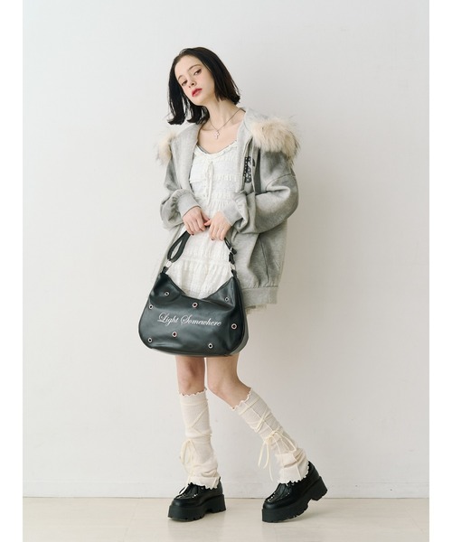 jouetie(ジュエティ)の「ファードッキングルーズフーディー(パーカー・レディース・グレー/ブラック・MEDIUM)」の9枚目の写真