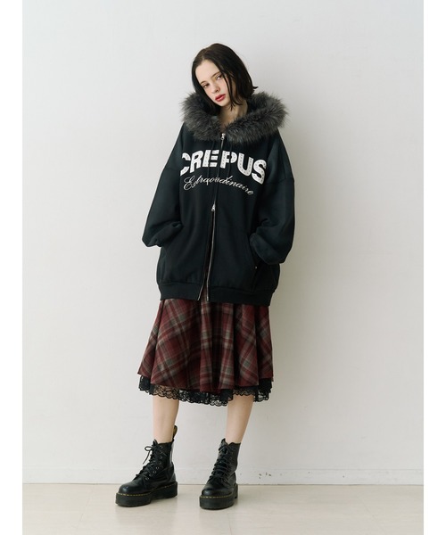 jouetie(ジュエティ)の「ファードッキングルーズフーディー(パーカー・レディース・グレー/ブラック・MEDIUM)」の15枚目の写真