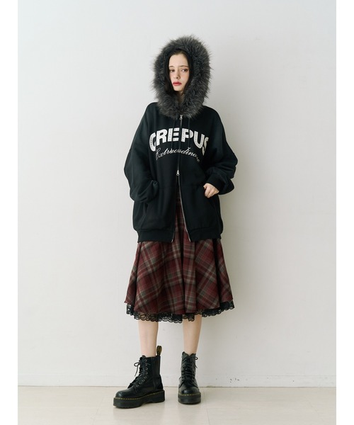 jouetie(ジュエティ)の「ファードッキングルーズフーディー(パーカー・レディース・グレー/ブラック・MEDIUM)」の17枚目の写真