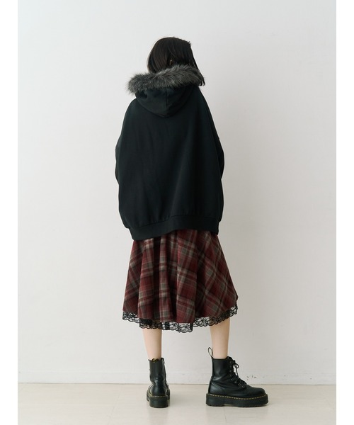 jouetie(ジュエティ)の「ファードッキングルーズフーディー(パーカー・レディース・グレー/ブラック・MEDIUM)」の16枚目の写真