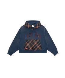 APE 青チェックパーカー A BATHING APE｜アベイシングエイプのパーカー（ブルー・ネイビー/青色