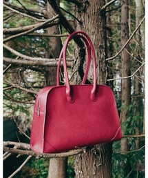 cii（シー）の「IMITATION LEATHER BOSTON BAG / イミテーションレザーボストンバッグ（ボストンバッグ）」