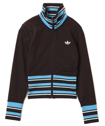 adidas(�A�f�B�_�X)��adidas VINTAGE TRACK TOP HIGH KNITTED RIBS / �A�f�B�_�X ���B���e�[�W �g���b�N �g�b�v �n�C �j�b�g ���u �g�b�v(�W���[�W)