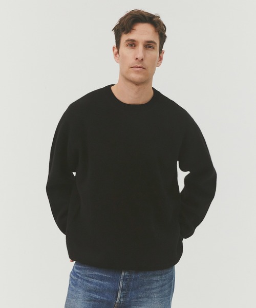 CASHMERE CASHMERE（カシミヤカシミヤ）の「【CASHMERE CASHMERE/カシミアカシミア】CASHMERE REVERSIBLE PULLOVER（ニット/セーター・メンズ・ダークグリーン/ブラック/ダークネイビー/モカ/ダークグレー・48/44）」の2枚目の写真