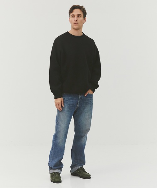 CASHMERE CASHMERE（カシミヤカシミヤ）の「【CASHMERE CASHMERE/カシミアカシミア】CASHMERE REVERSIBLE PULLOVER（ニット/セーター・メンズ・ダークグリーン/ブラック/ダークネイビー/モカ/ダークグレー・48/44）」の6枚目の写真