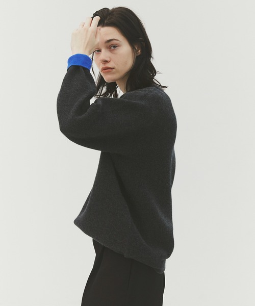 CASHMERE CASHMERE（カシミヤカシミヤ）の「【CASHMERE CASHMERE/カシミアカシミア】CASHMERE REVERSIBLE PULLOVER（ニット/セーター・メンズ・ダークグリーン/ブラック/ダークネイビー/モカ/ダークグレー・48/44）」の14枚目の写真