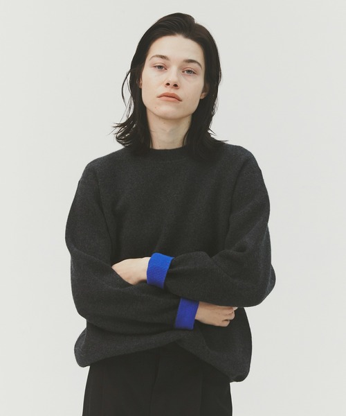 CASHMERE CASHMERE（カシミヤカシミヤ）の「【CASHMERE CASHMERE/カシミアカシミア】CASHMERE REVERSIBLE PULLOVER（ニット/セーター・メンズ・ダークグリーン/ブラック/ダークネイビー/モカ/ダークグレー・48/44）」の15枚目の写真